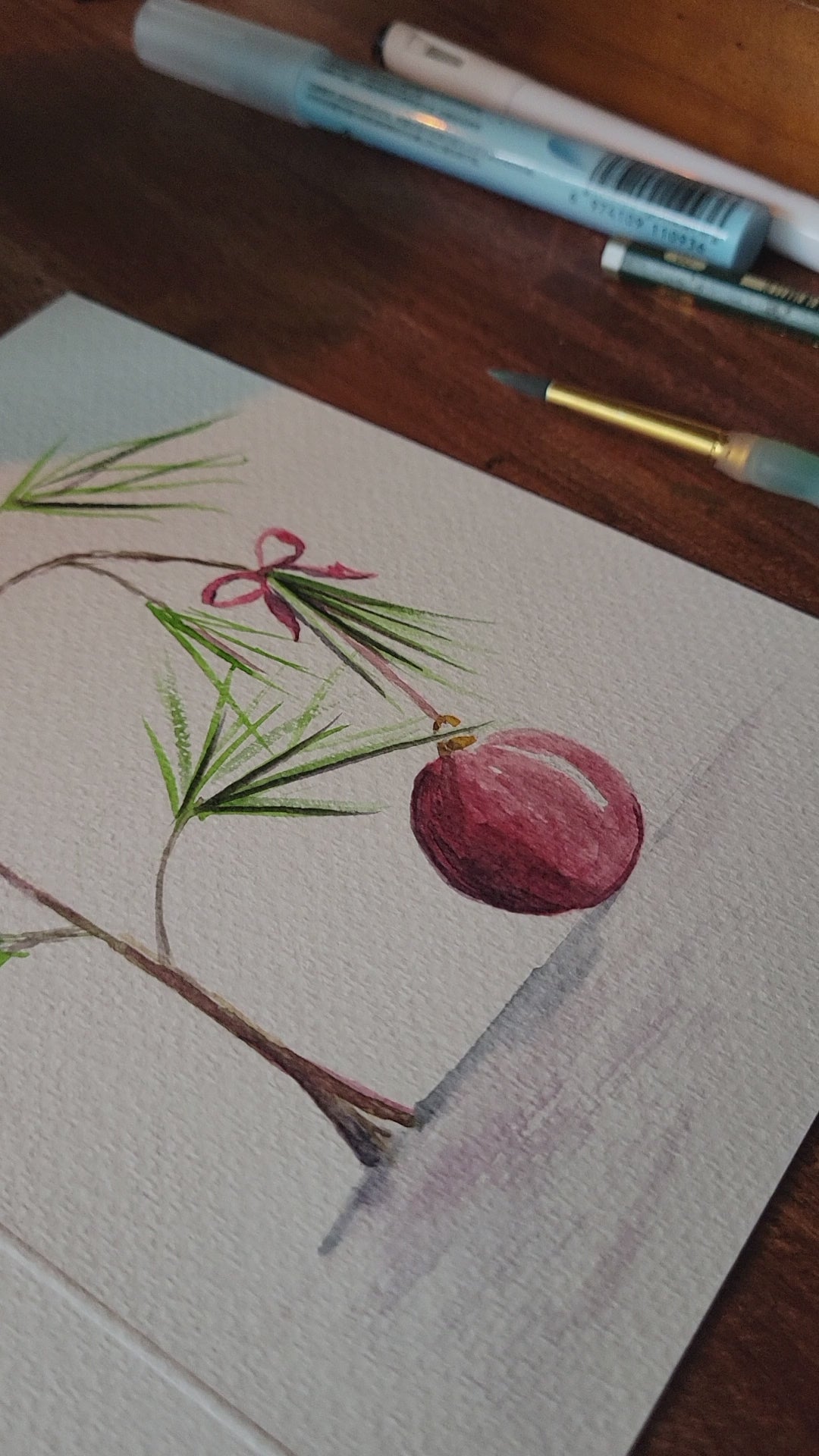 Charlie Brown Christmas Tree with Bulb Card