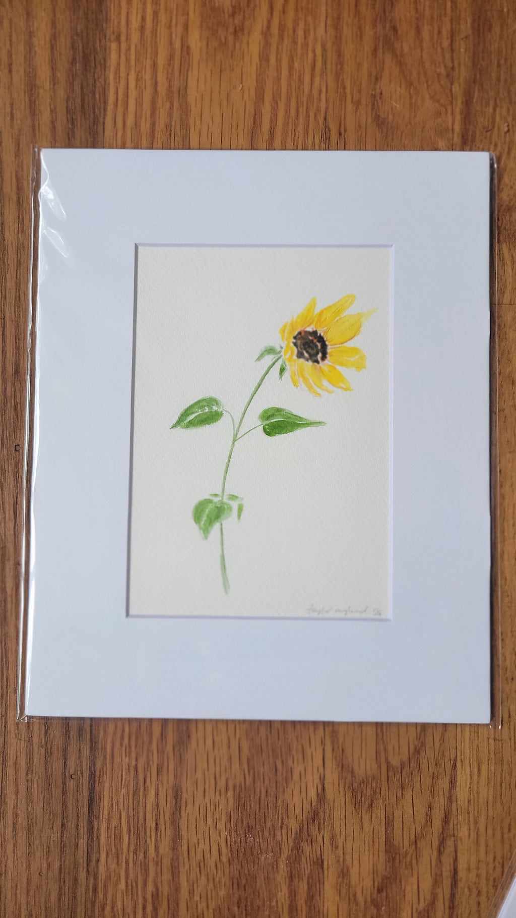 5x7 Matted Original Art Piece