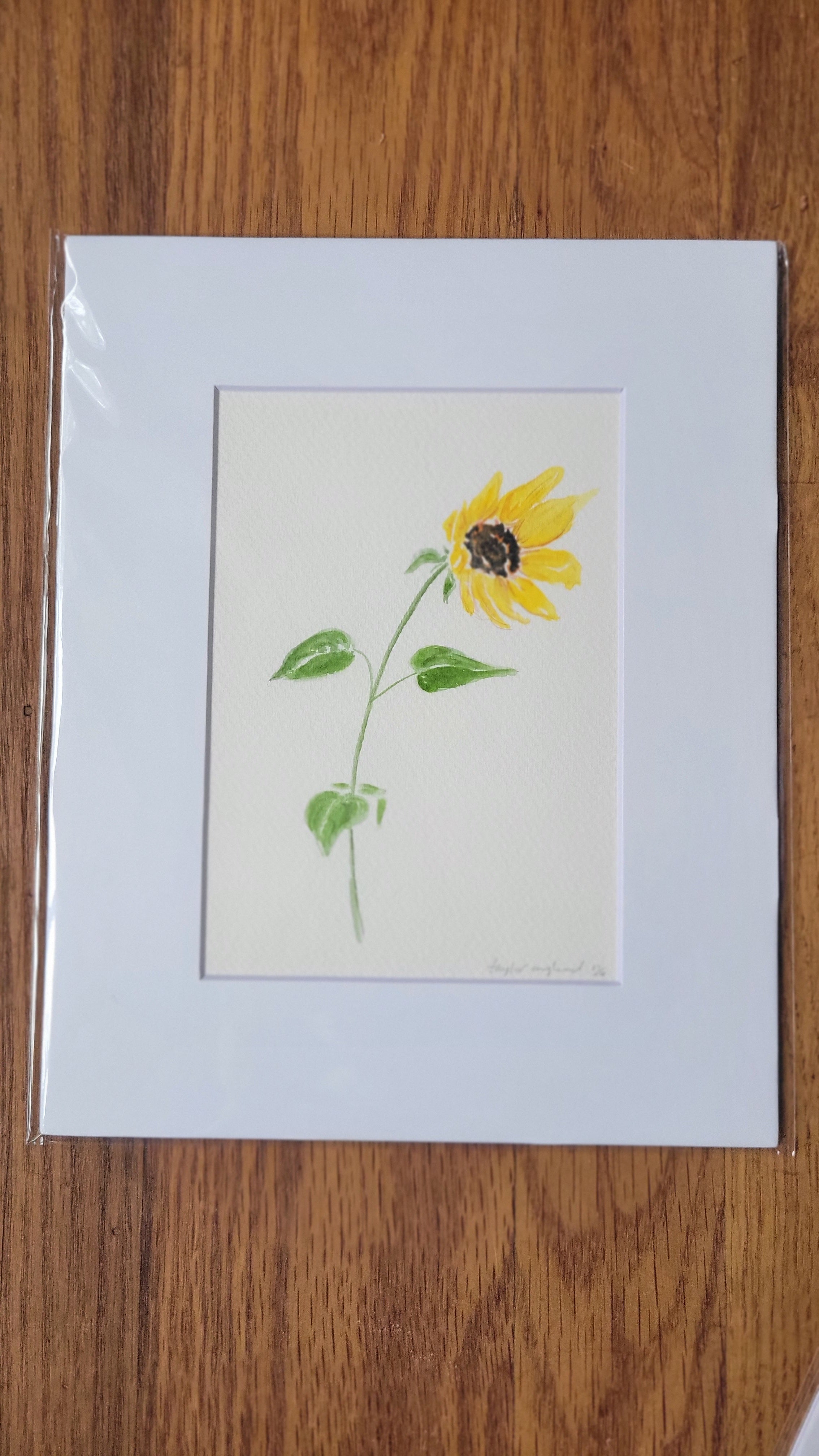 5x7 Matted Original Art Piece