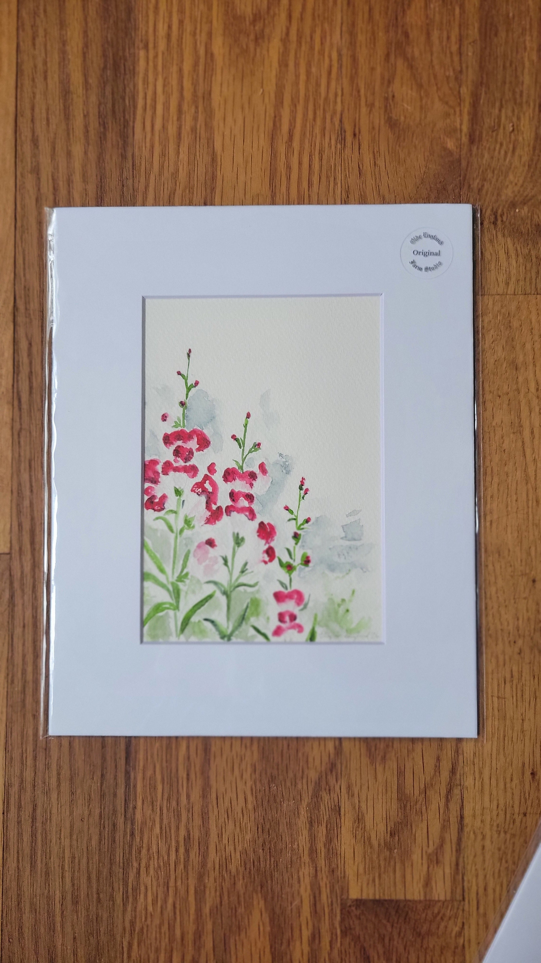 5x7 Matted Original Art Piece