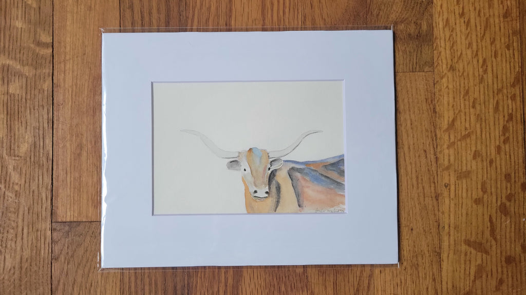 5x7 Matted Original Art Piece