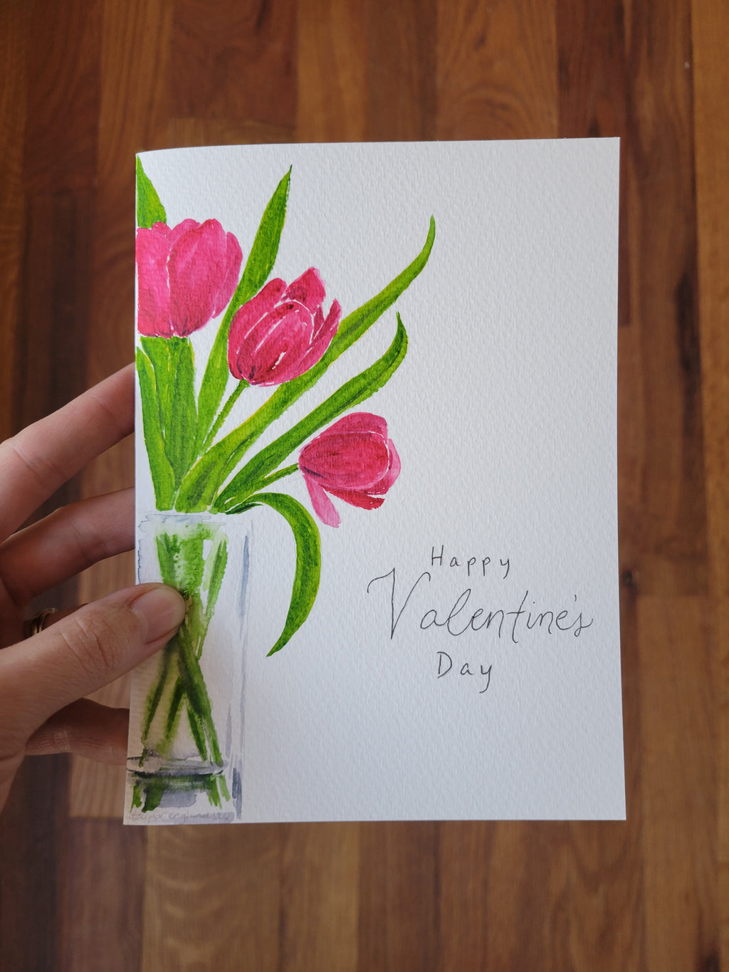 Happy Valentine's Day Tulip Card