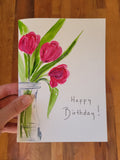 Happy Birthday Tulip Card