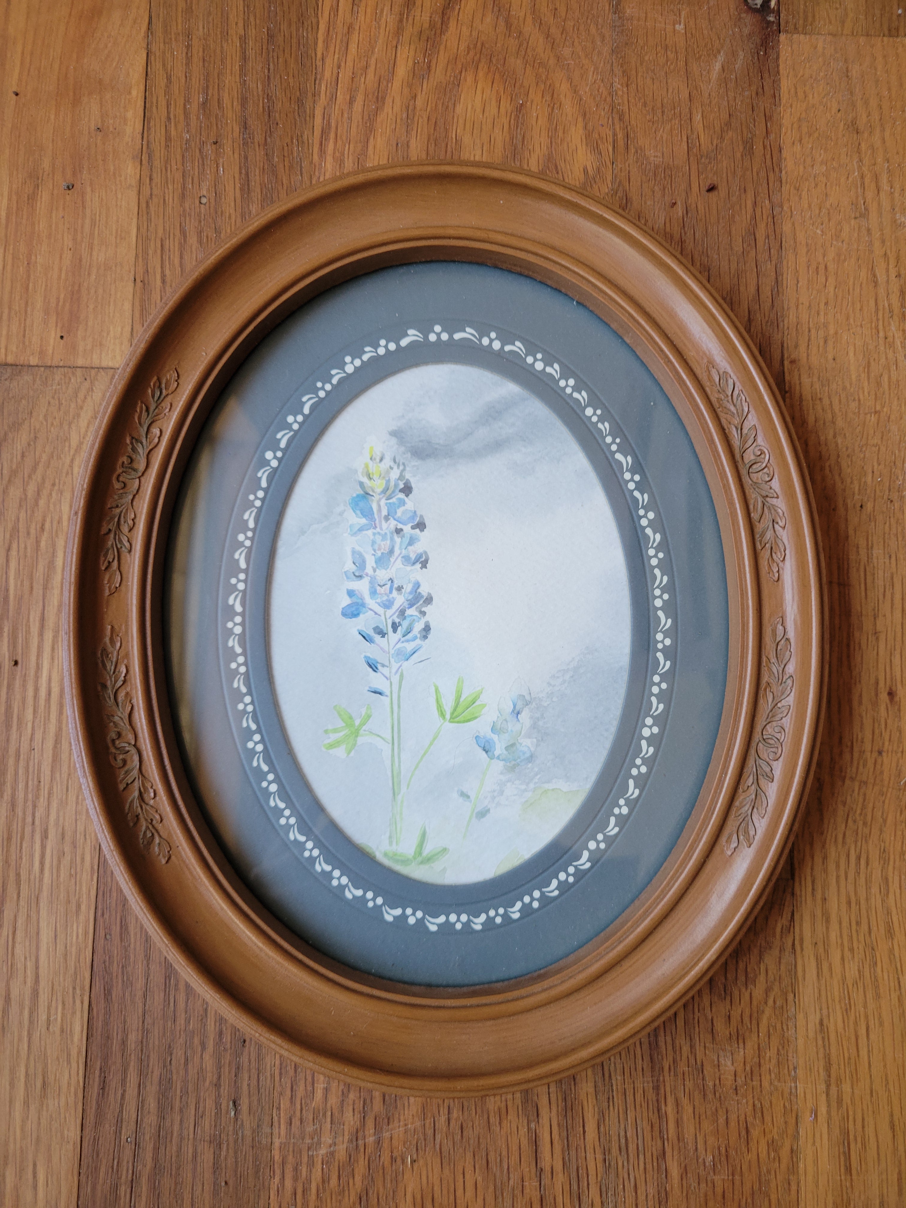 Bluebonnet Oval Frame