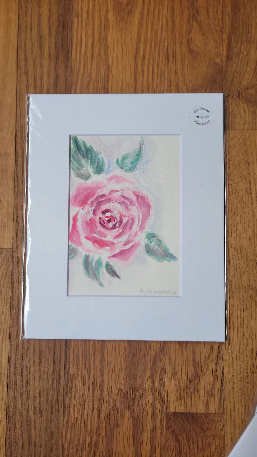 5x7 Matted Original Art Piece