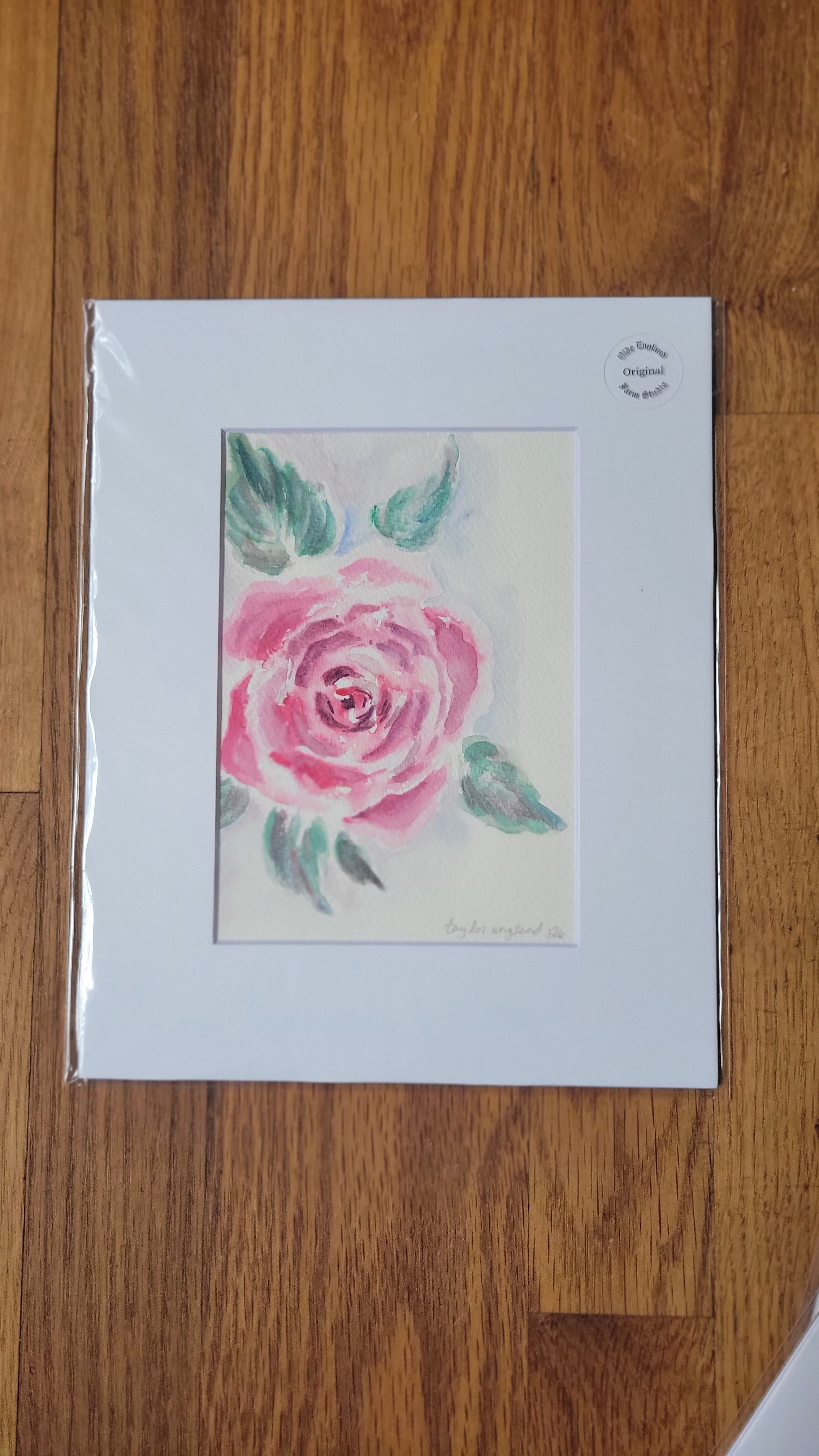 5x7 Matted Original Art Piece