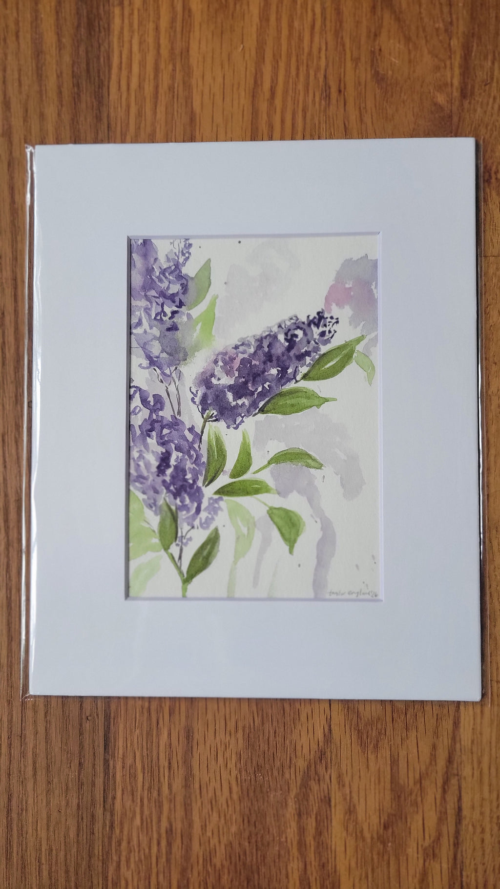 5x7 Matted Original Art Piece