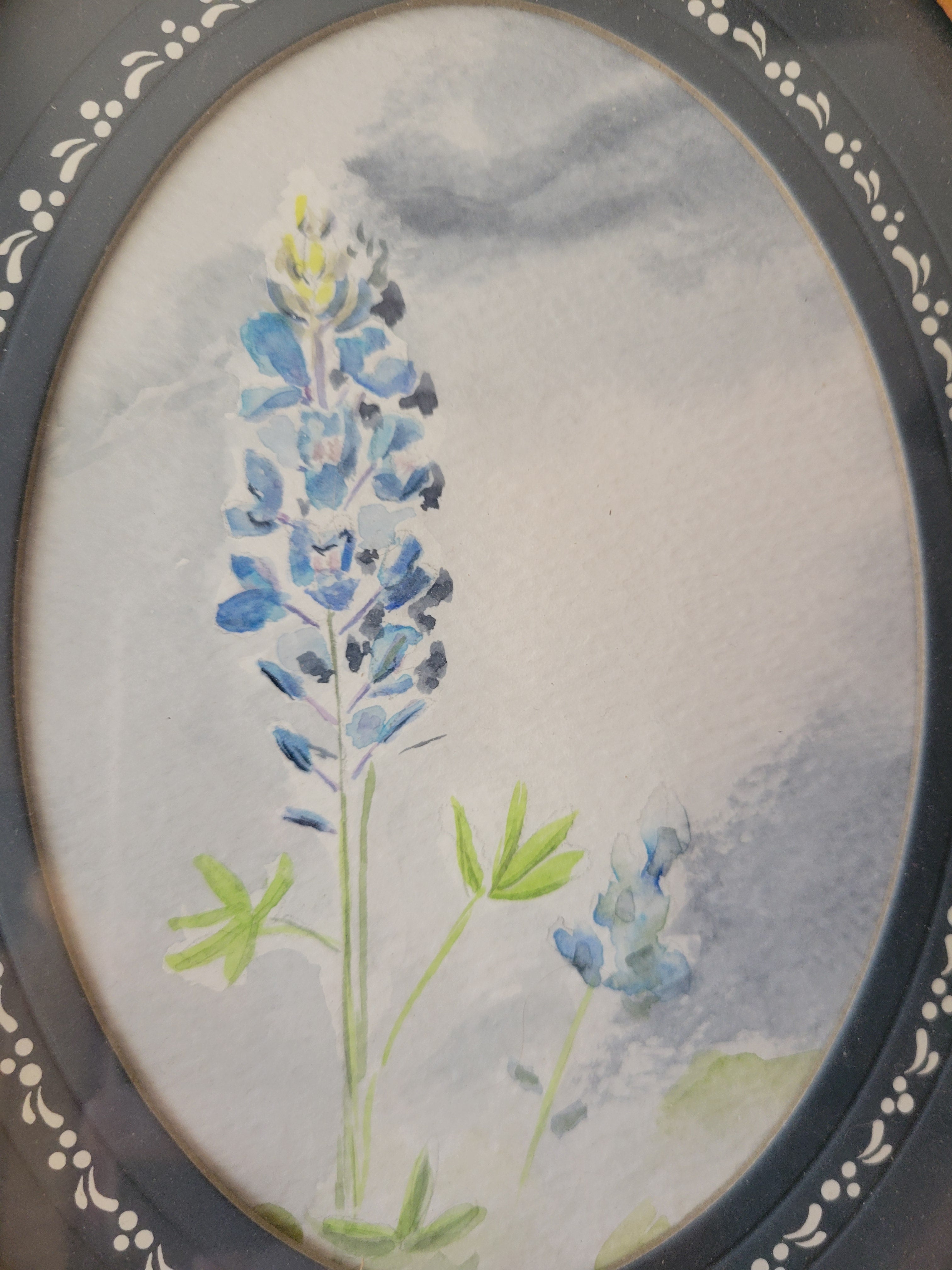 Bluebonnet Oval Frame