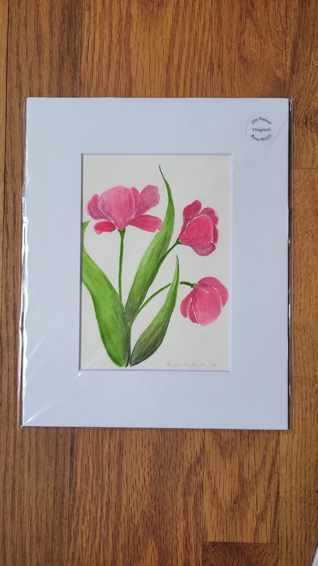 5x7 Matted Original Art Piece